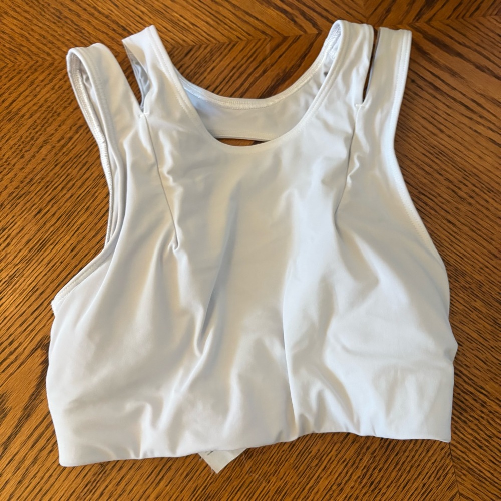 Lululemon White Sports Bra B/C